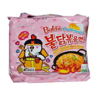 BULDAK Ramen Hot Chicken Carbonara 5X130g SAMYANG