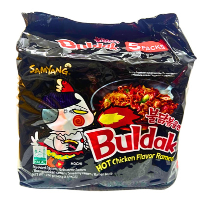 BULDAK Spicy Hot Chicken Ramen 5x140g Samyang