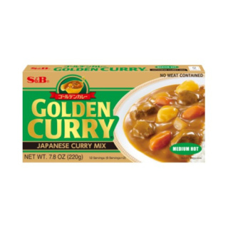 Golden Curry Mix MEDIUM HOT (Średnio ostra) 220g S&B