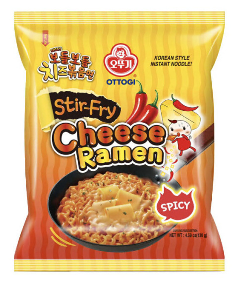 Ramen Cheese Stir-Fry SPICY / Ostry 130g Ottogi