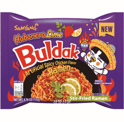 BULDAK Habanero Lime Chicken Ramen 135 g Samyang