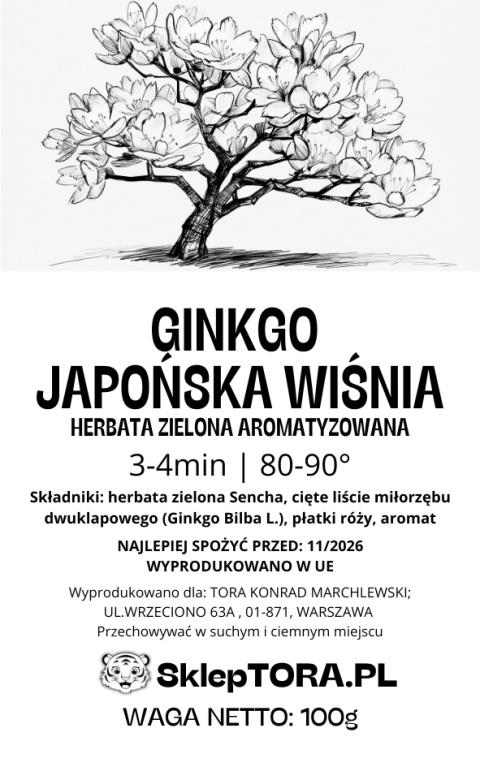 Ginkgo Japońska Wiśnia 100g