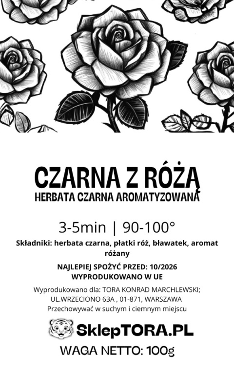 Herbata Czarna Z Różą 100g