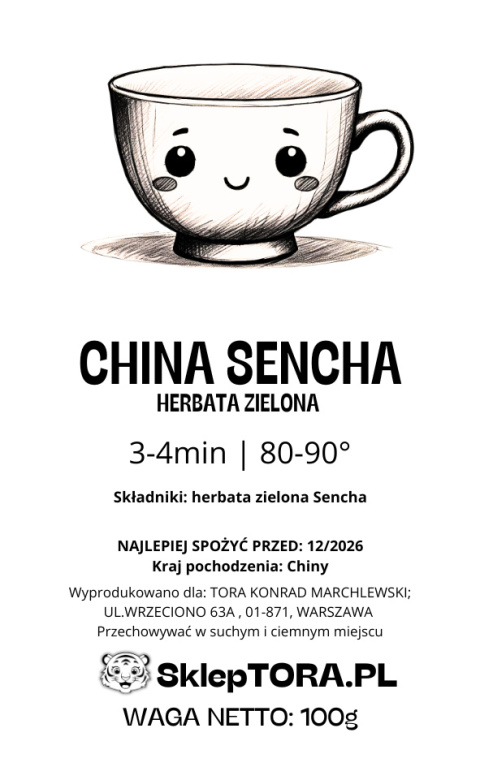 Herbata Zielona China Sencha 100g